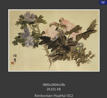 任伯年-花卉册页