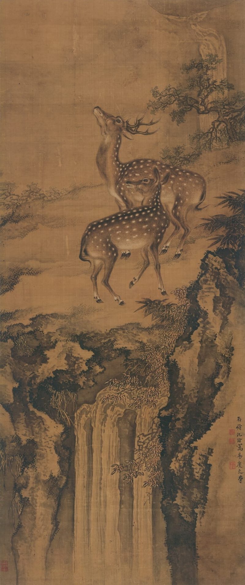 双鹿图