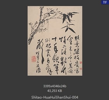 石涛-花卉山水册页