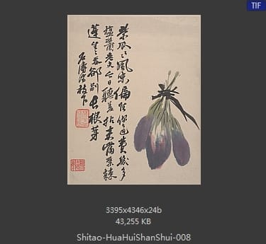石涛-花卉山水册页