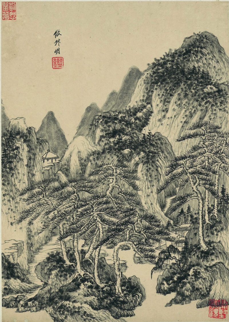 仿古山水