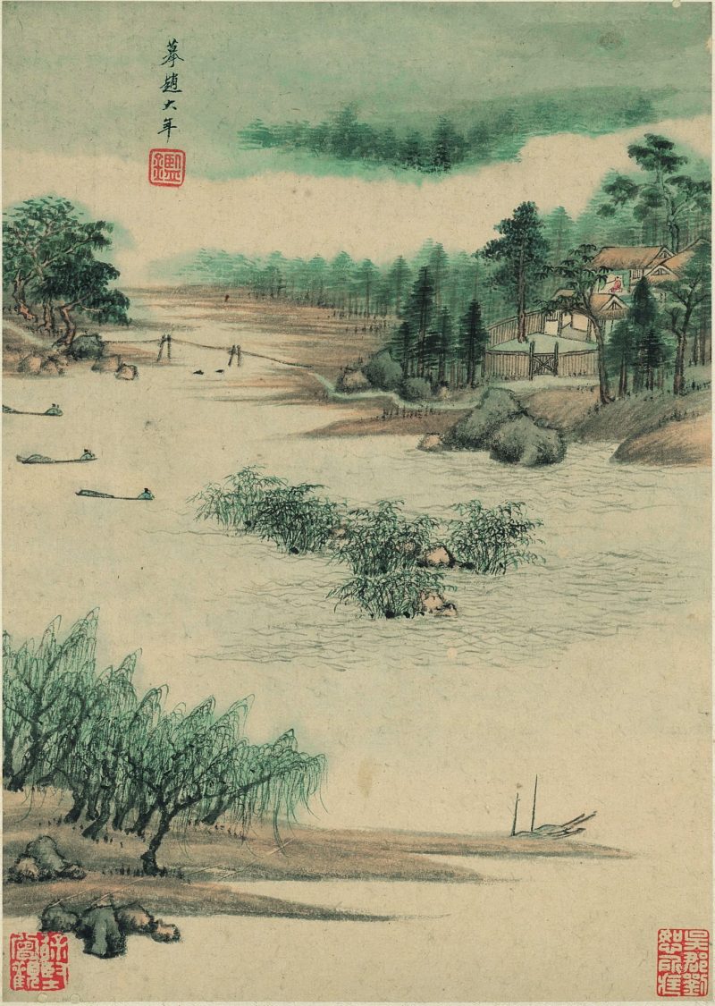 仿古山水