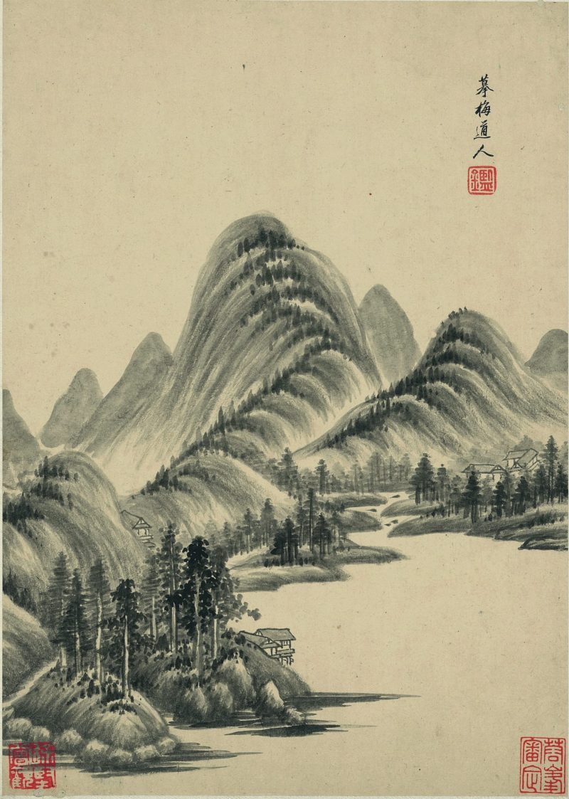 仿古山水