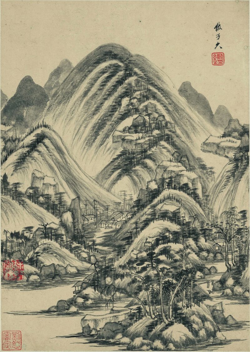 仿古山水