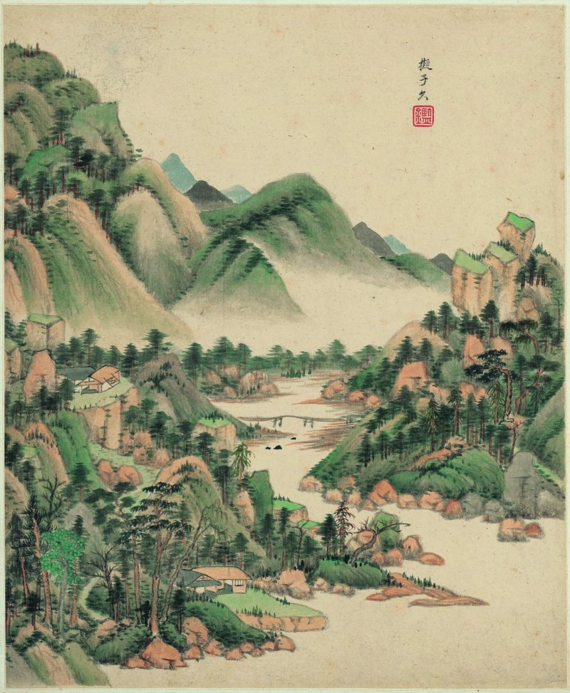 仿古山水