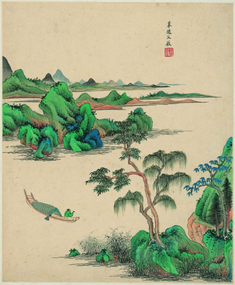 仿古山水