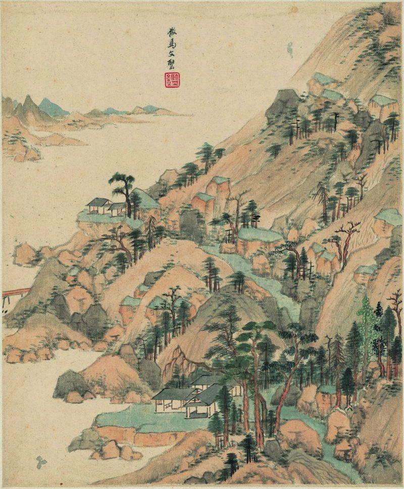 仿古山水