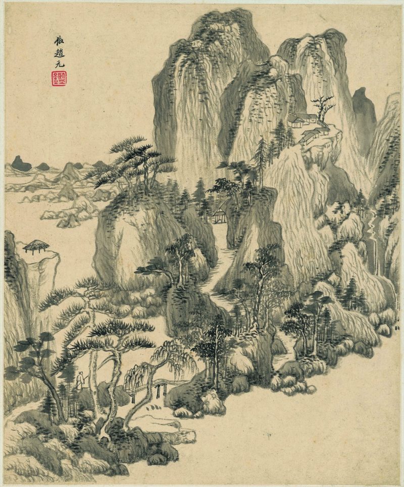 仿古山水