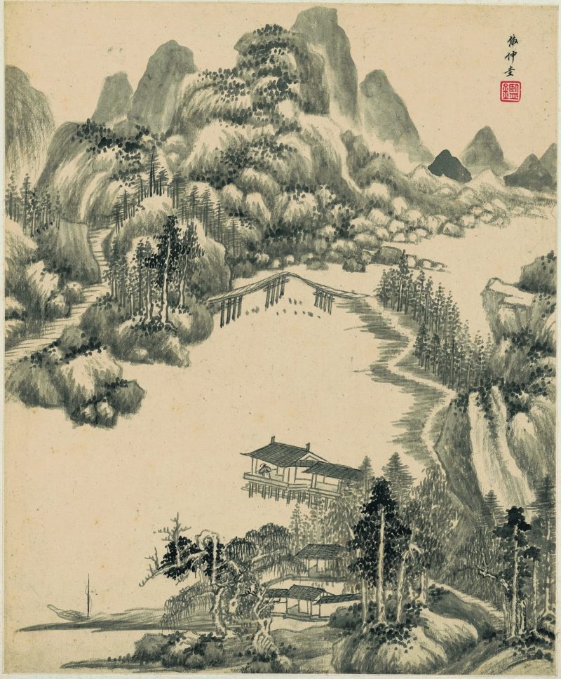 仿古山水