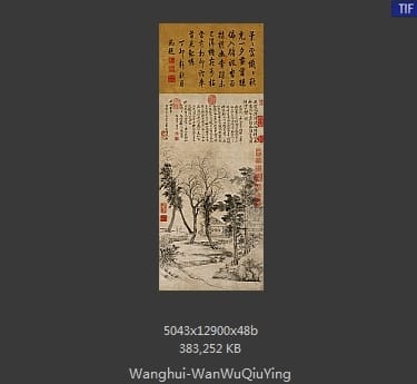 王翚-晚梧秋影图轴