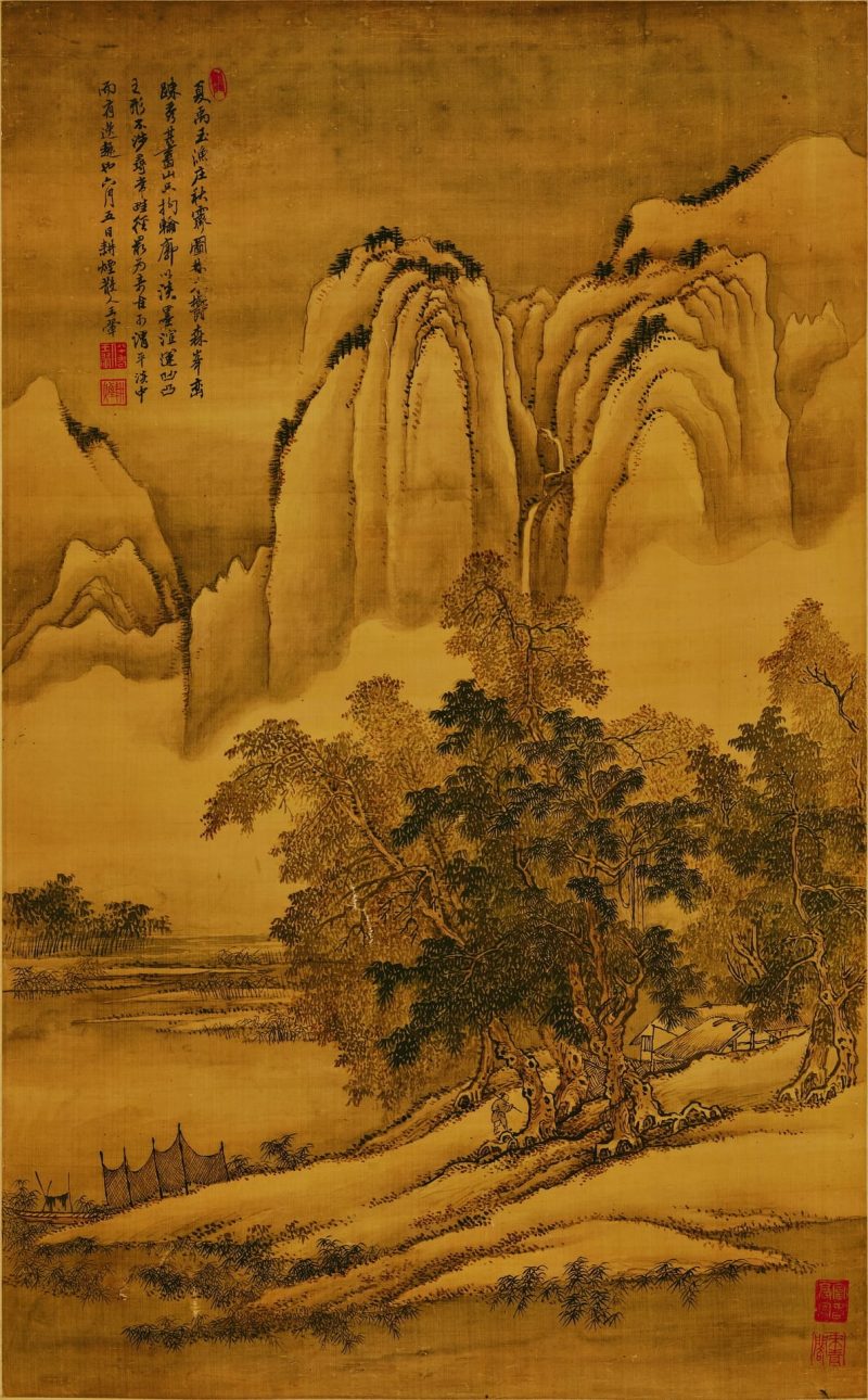 仿古四季山水图
