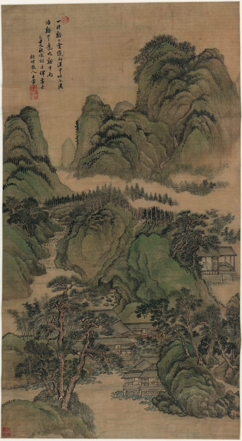 溪口白云图