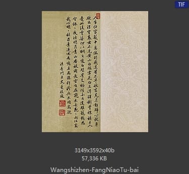 王士祯-放鸟图卷 分段1