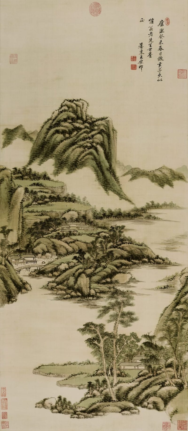 仿黄公望设色山水
