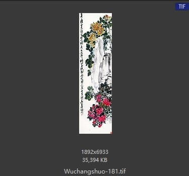 吴昌硕-菊花