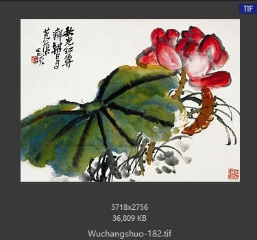 吴昌硕-荷花图