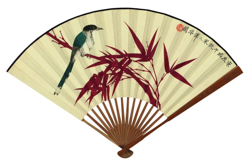 翠鸟红叶