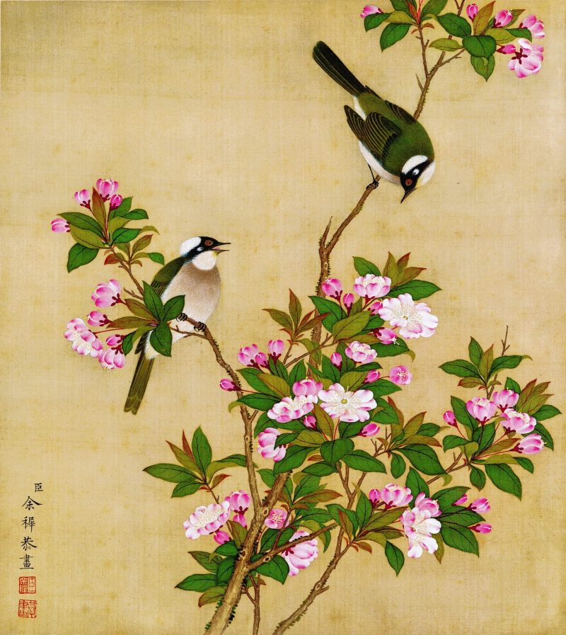 花鸟画十二开