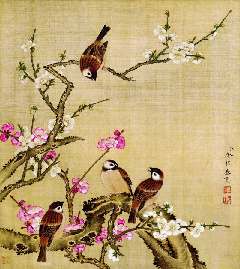 花鸟画十二开