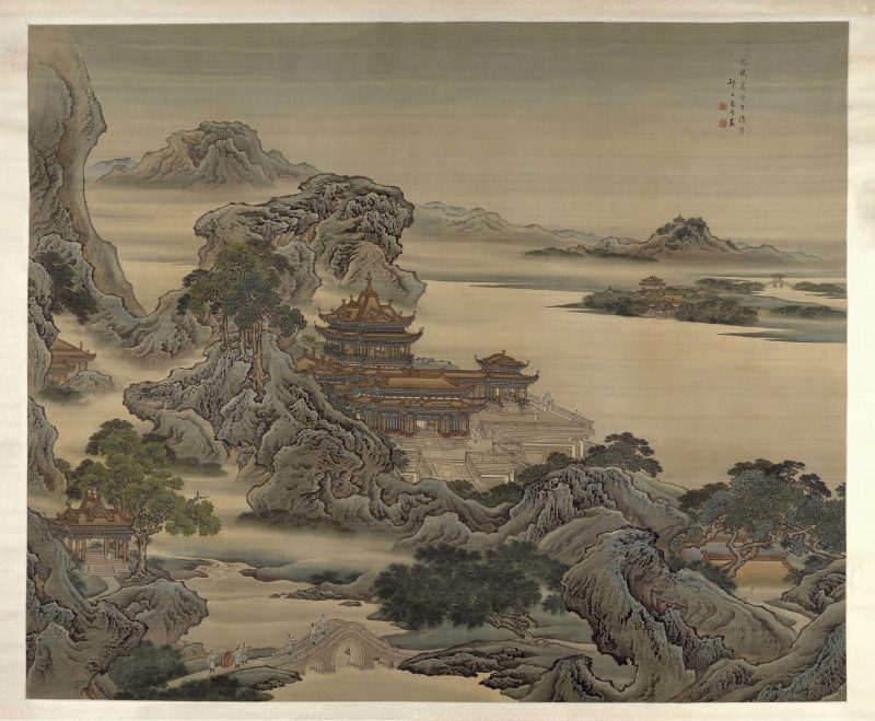 九成宫图轴