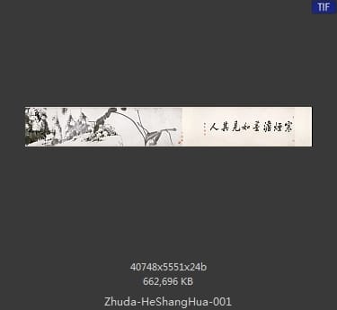 朱耷-河上花图卷 分段1