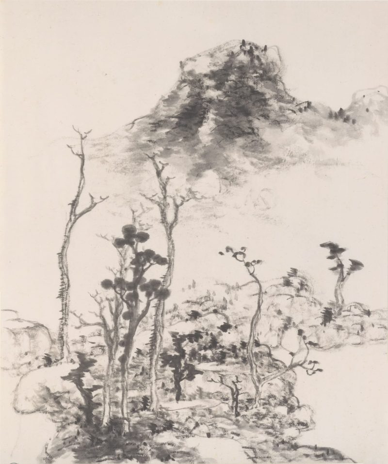 花鸟山水册八开