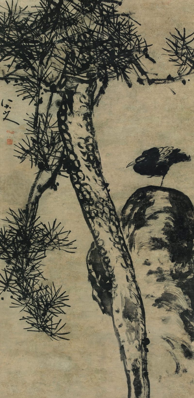 松鸟图