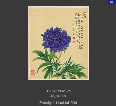 邹一桂-花卉