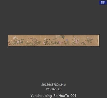 恽寿平-百花图卷 分段1