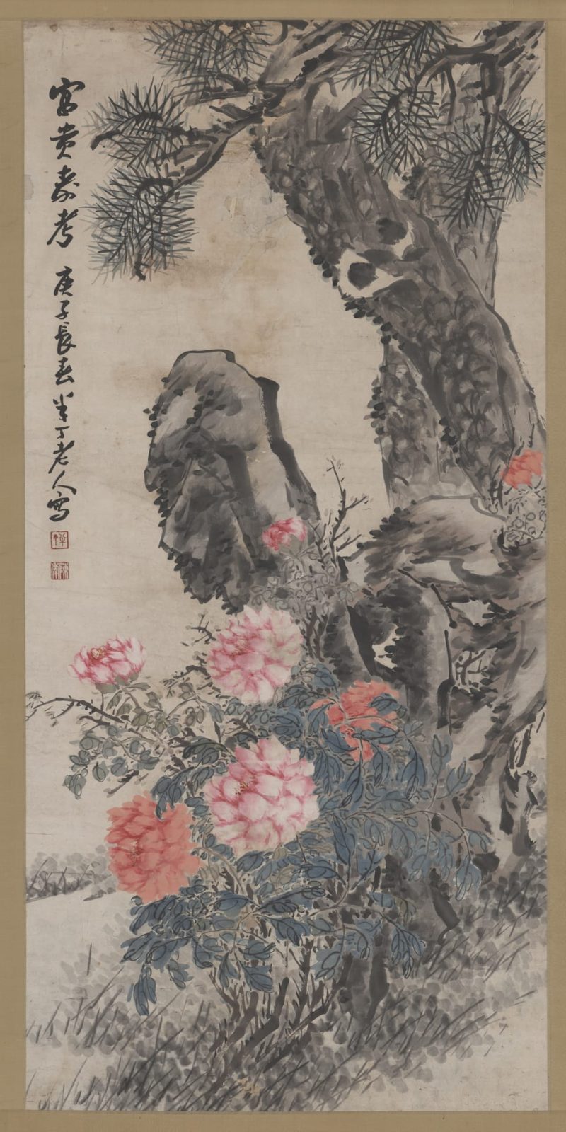 陈半丁 富贵寿考图