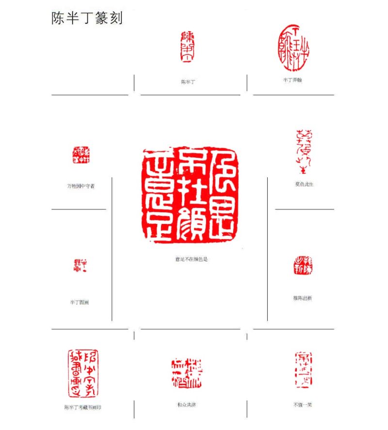 陈半丁 印章
