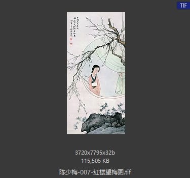 陈少梅 红楼望梅图