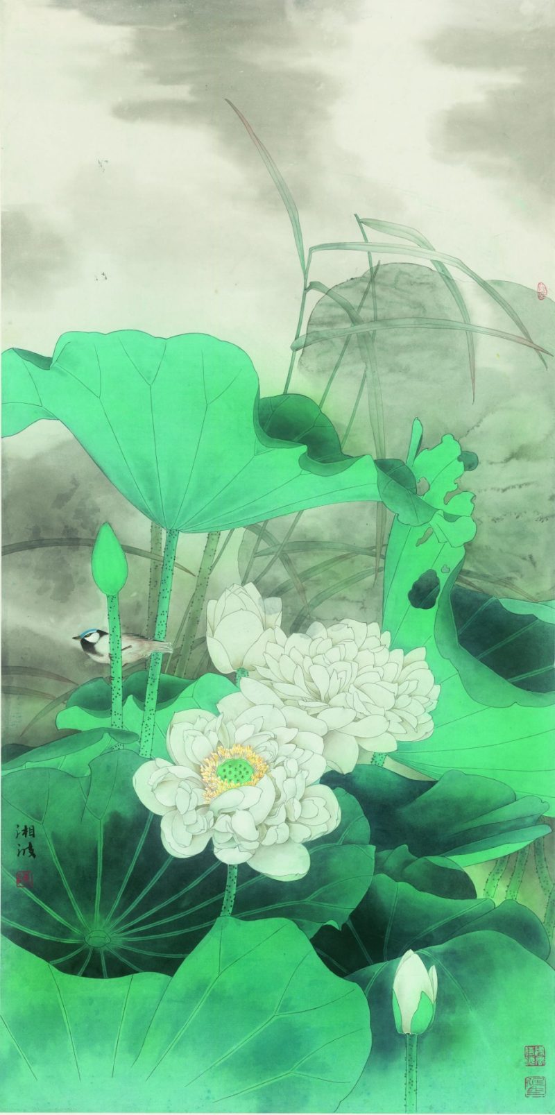 陈湘波 清风晓露碧荷香