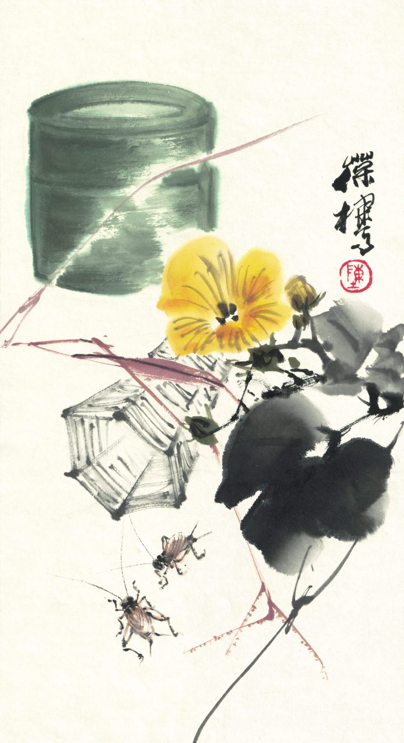 陈葆棣 花卉草虫小品_四屏4