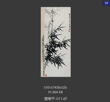董寿平 墨竹