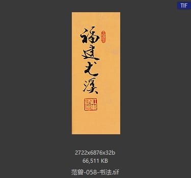 范曾 书法
