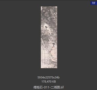 傅抱石 二湘图
