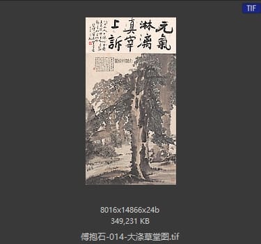傅抱石 大涤草堂图