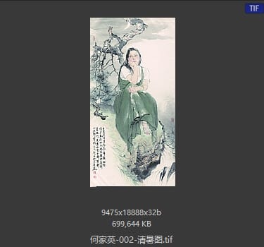 何家英 清暑图