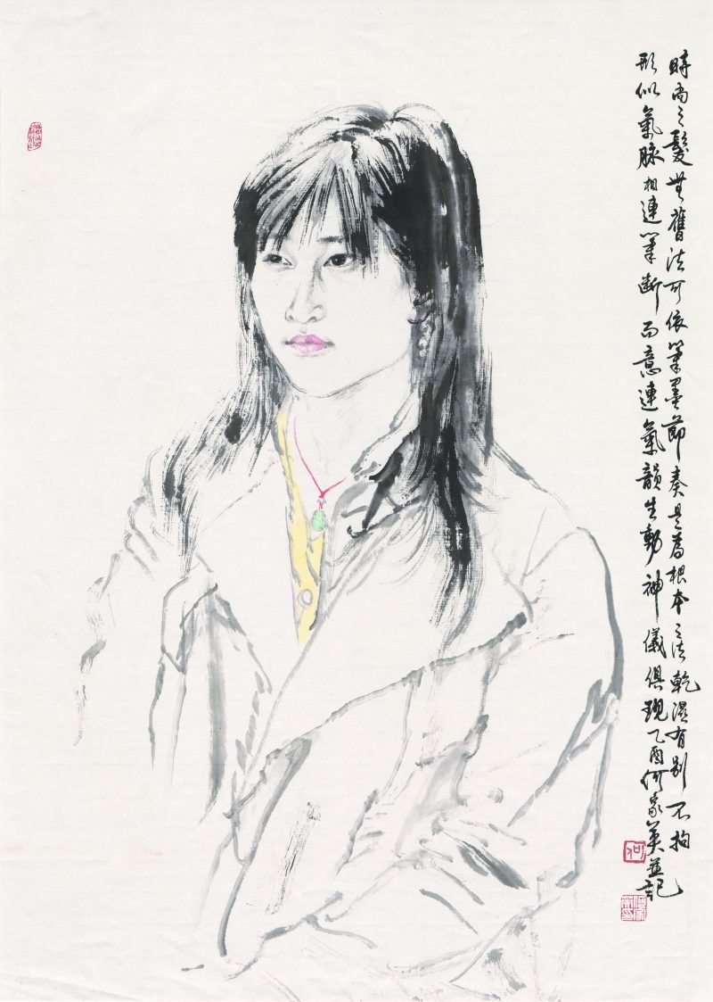 何家英 白描