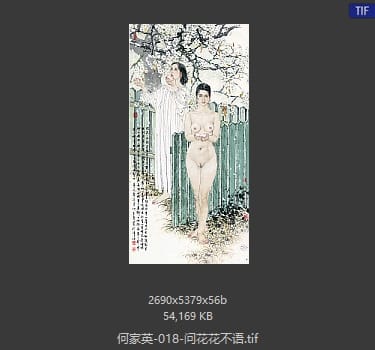 何家英 问花花不语
