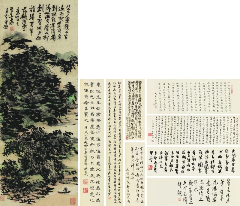 黄宾虹 春江归棹