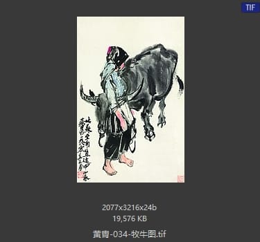 黄胄 牧牛图