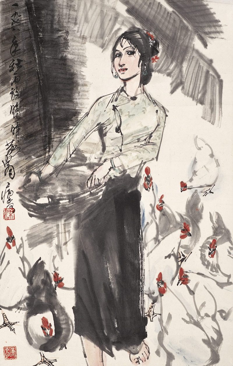黄胄 鸡