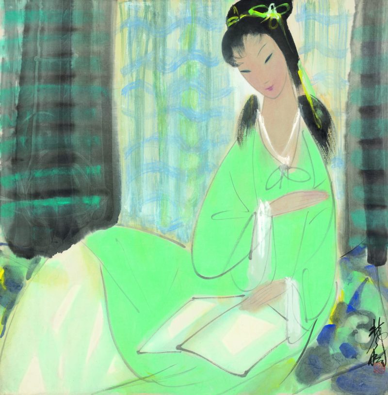 林风眠 仕女