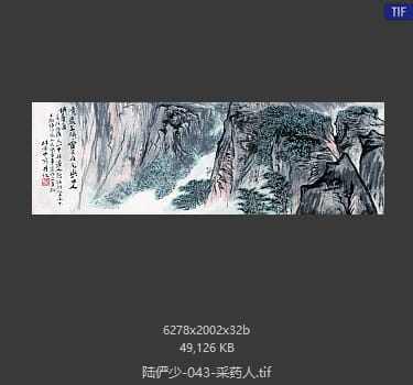 陆俨少 采药人