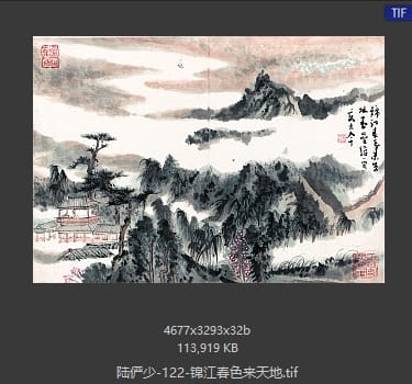 陆俨少 锦江春色来天地