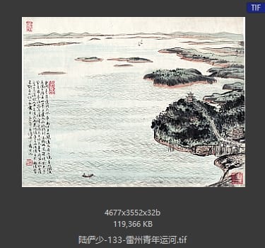 陆俨少 雷州青年运河