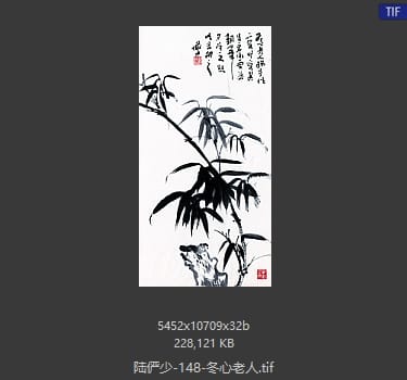 陆俨少 冬心老人