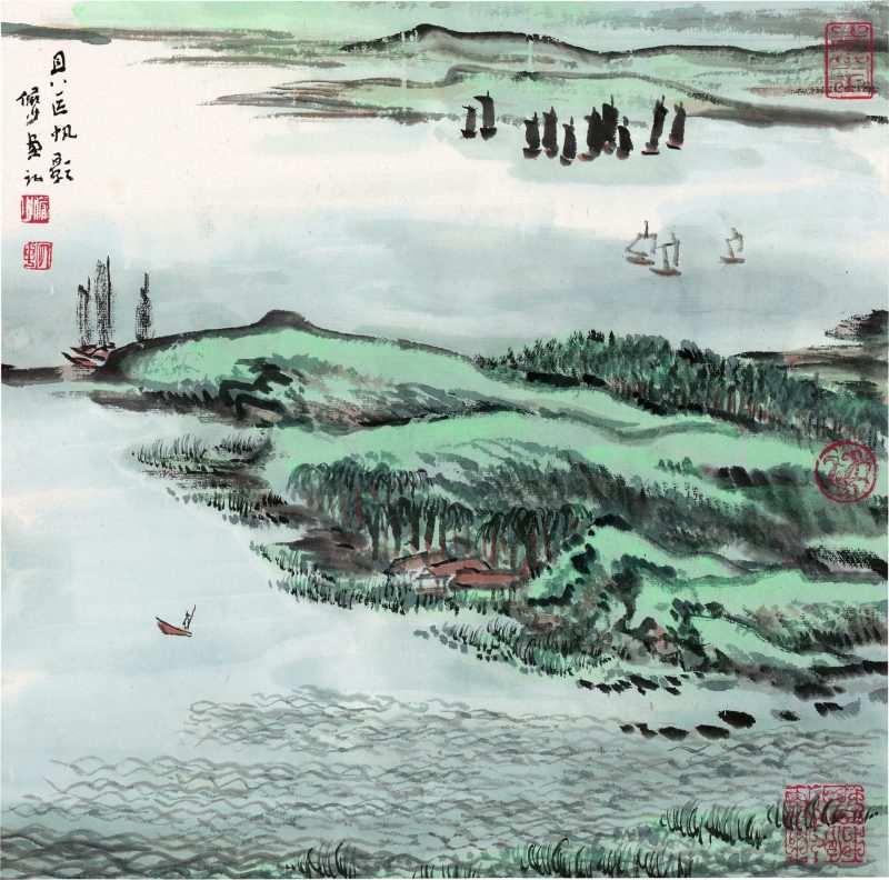 陆俨少 蒙象册01